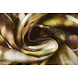 Digitale Stretch Cotone Monstera Palmblad Marrone Digitale Stretch Cotone Monstera Palmblad Marrone