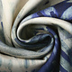 Digital Stretch Cotton Tropical Blue