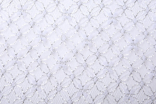 Lurex on Tulle Brilo Flowers Silver Lurex on Tulle Brilo Flowers Silver