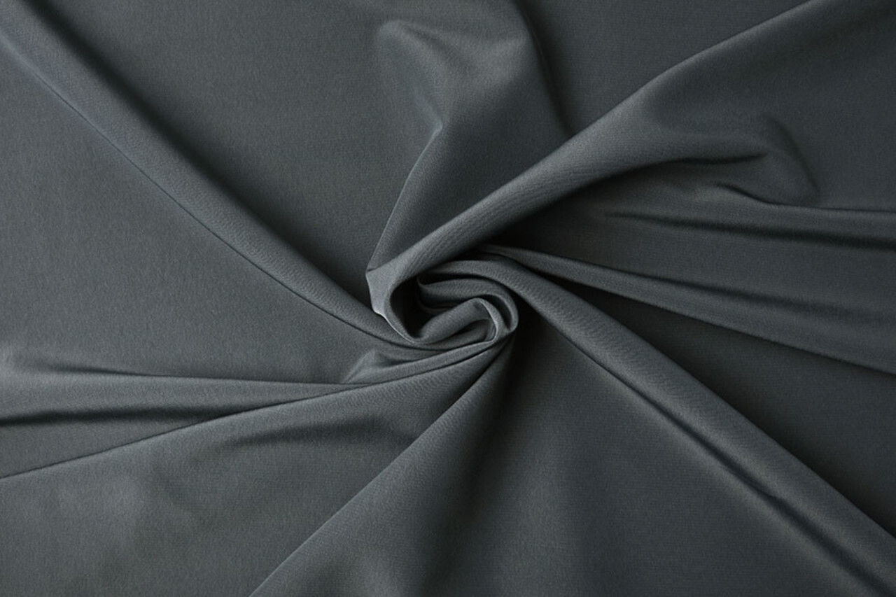 Cupro Stoff Dunkelgrau