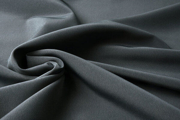 Cupro Stoff Dunkelgrau