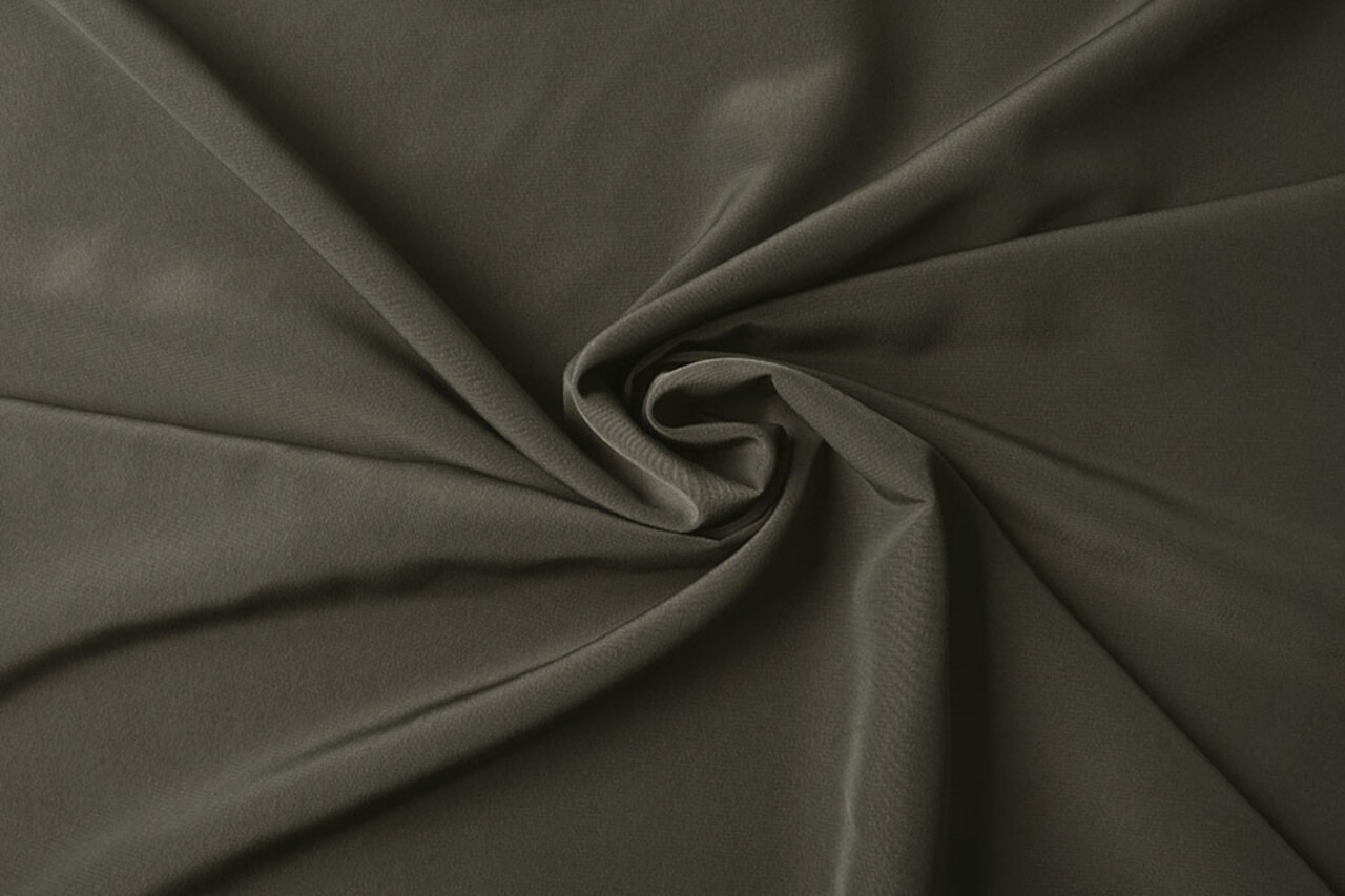 Cupro Fabric Khaki Green