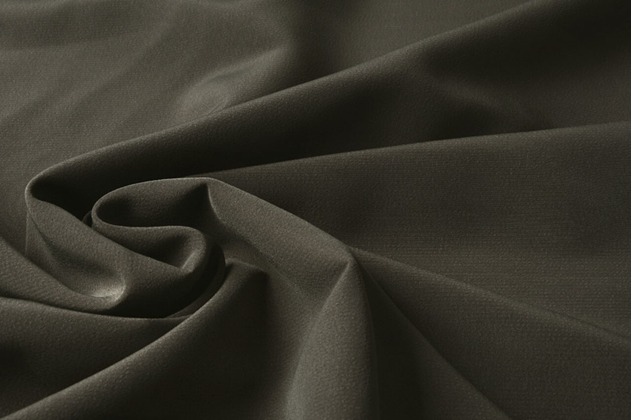 Cupro Stoff Khaki Grün