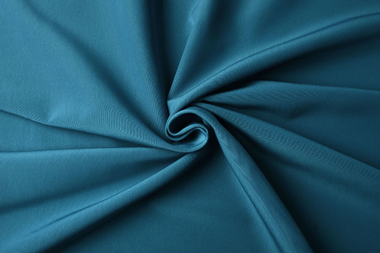 Cupro Stoff Dunkel Aqua