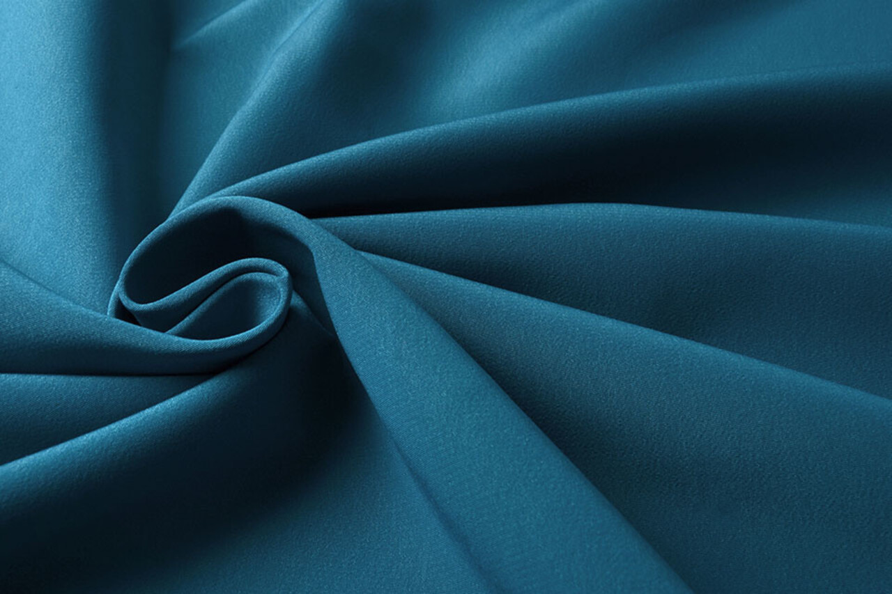 Cupro Fabric Dark Aqua Cupro Fabric Dark Aqua