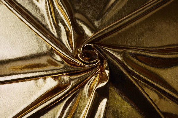 Lamé on Charmeuse Gold