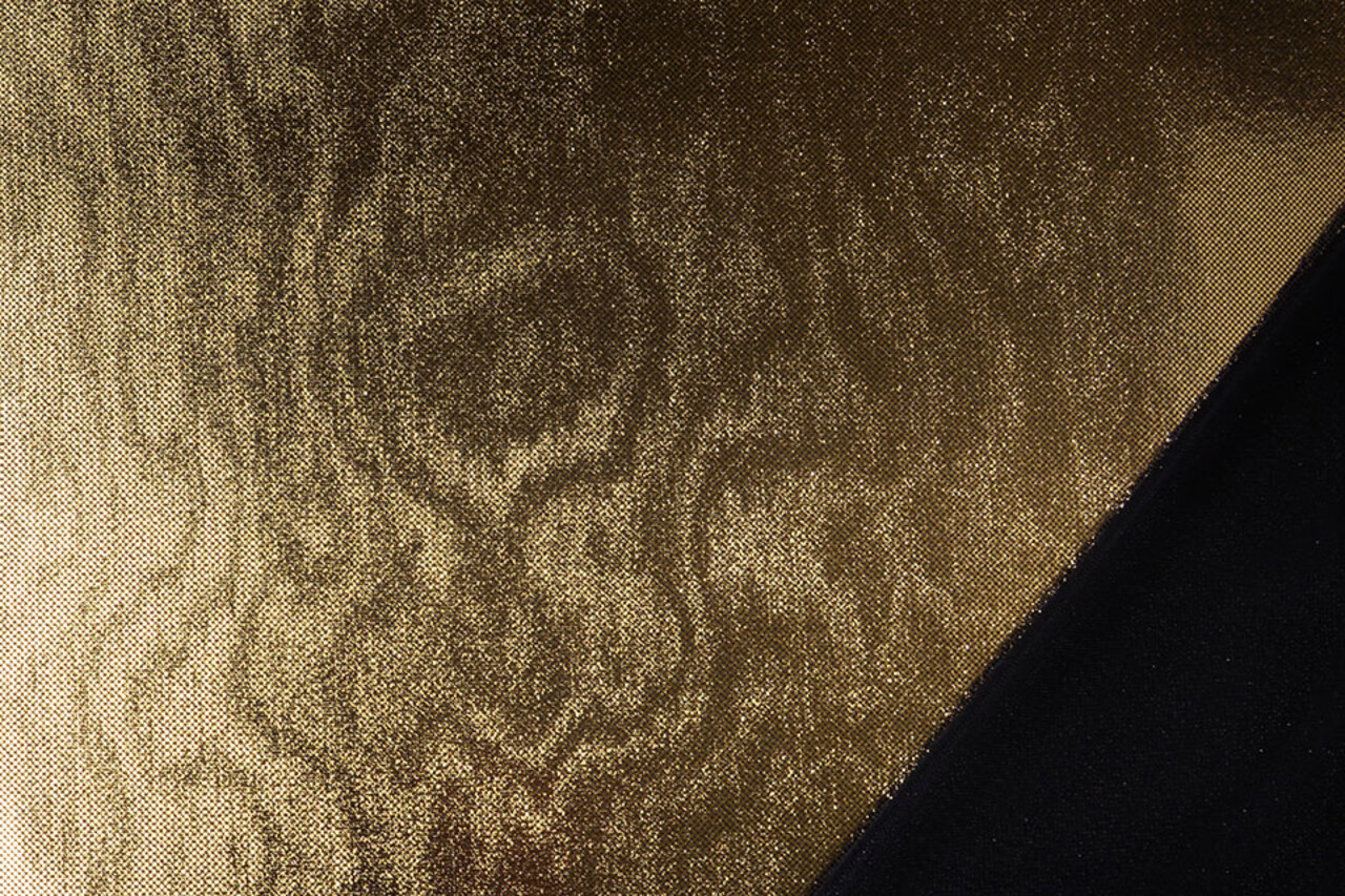 Lamé Auf Charmeuse  Gold