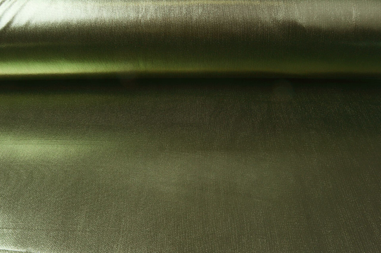 Lamé Auf Charmeuse  Altgrün