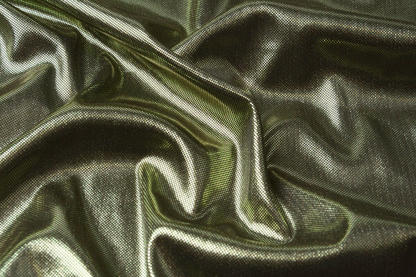Lamé op Charmeuse Oud Groen Lamé op Charmeuse Oud Groen