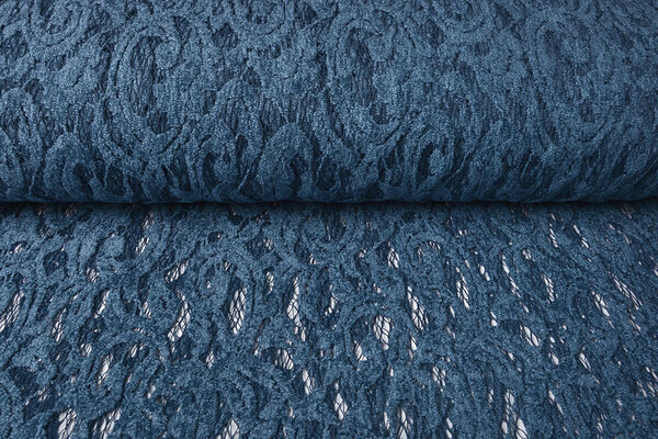 Velours Kant Julia Blauw