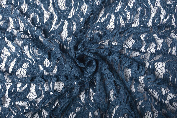 Velours Kant Julia Blauw