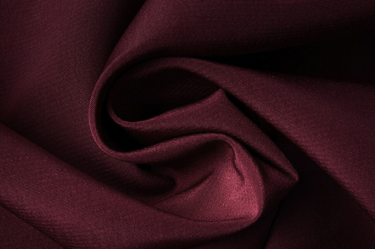 Cupro Fabric Wine Red