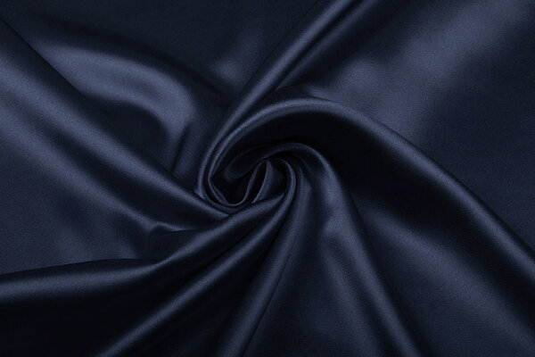 Stretch Satin Marineblau