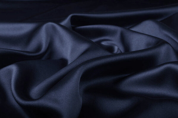 Stretch Satin Bleu Marine Stretch Satin Bleu Marine
