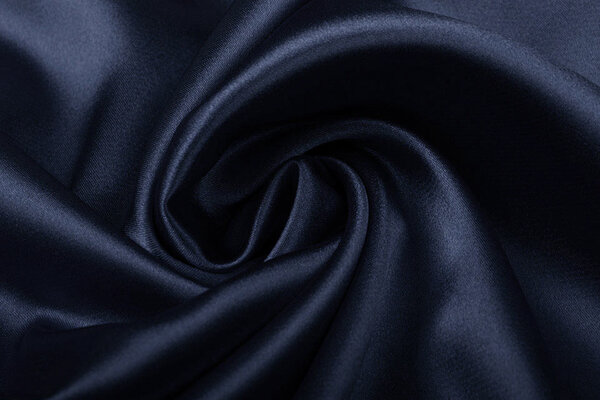 Stretch Satin Marineblau