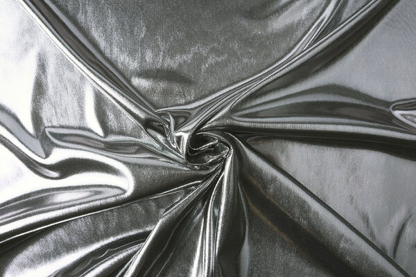 Lamé on Charmeuse Silver