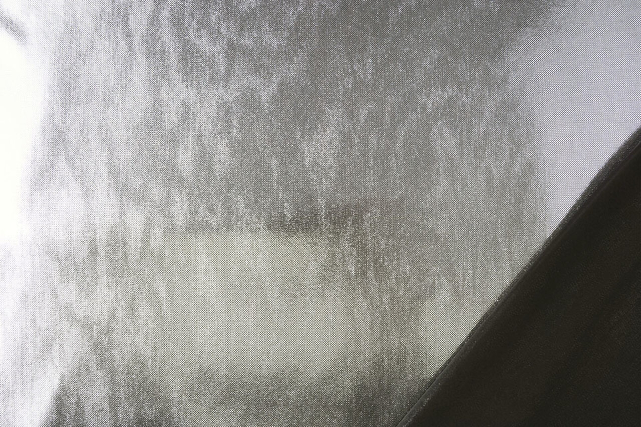 Lamé on Charmeuse Silver