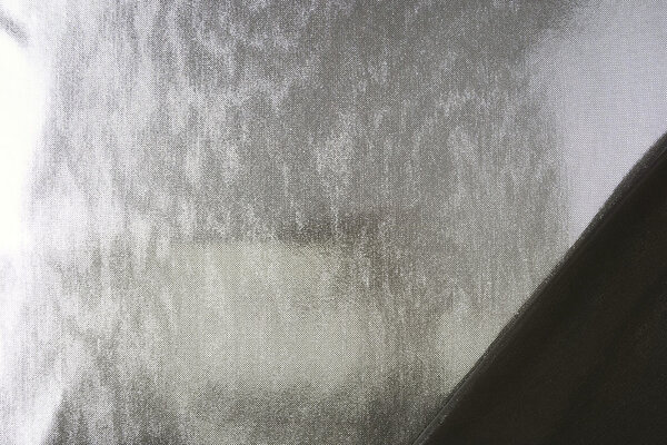 Lamé on Charmeuse Silver