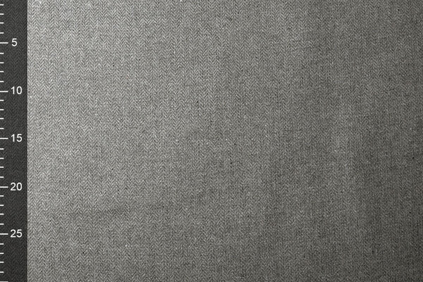 Polyester Laine Visgraat Gris