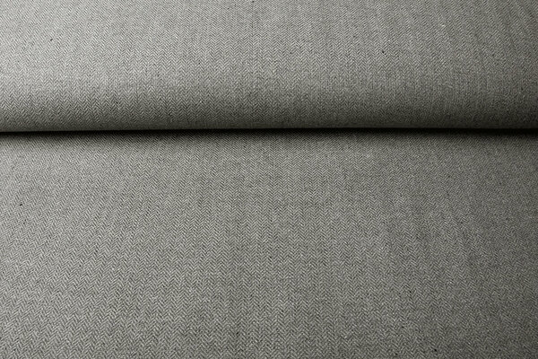 Poly Wool Herringbone Gray Poly Wool Herringbone Gray