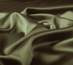 Stretch Satin Vert Militaire