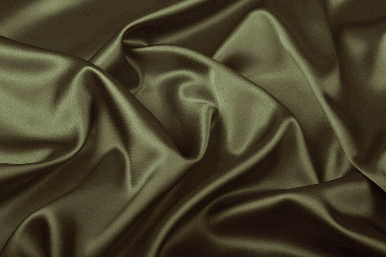 Stretch Satin Vert Militaire