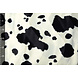 Velboa Koeienprint Nero-Bianco Sporco Velboa Koeienprint Nero-Bianco Sporco