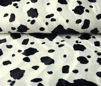 Velboa Cowprint Black-Off White