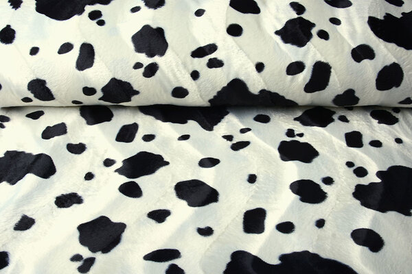 Velboa Koeienprint Noir-Blanc Cassé Velboa Koeienprint Noir-Blanc Cassé