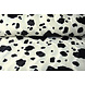 Velboa Koeienprint Nero-Bianco Sporco Velboa Koeienprint Nero-Bianco Sporco