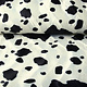 Velboa Cowprint Black-Off White