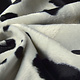 Velboa Koeienprint Zwart-Off White