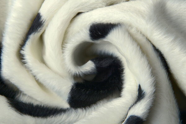 Velboa Koeienprint Nero-Bianco Sporco Velboa Koeienprint Nero-Bianco Sporco