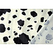 Velboa Estampado de Vaca Negro-Blanco Roto Velboa Estampado de Vaca Negro-Blanco Roto