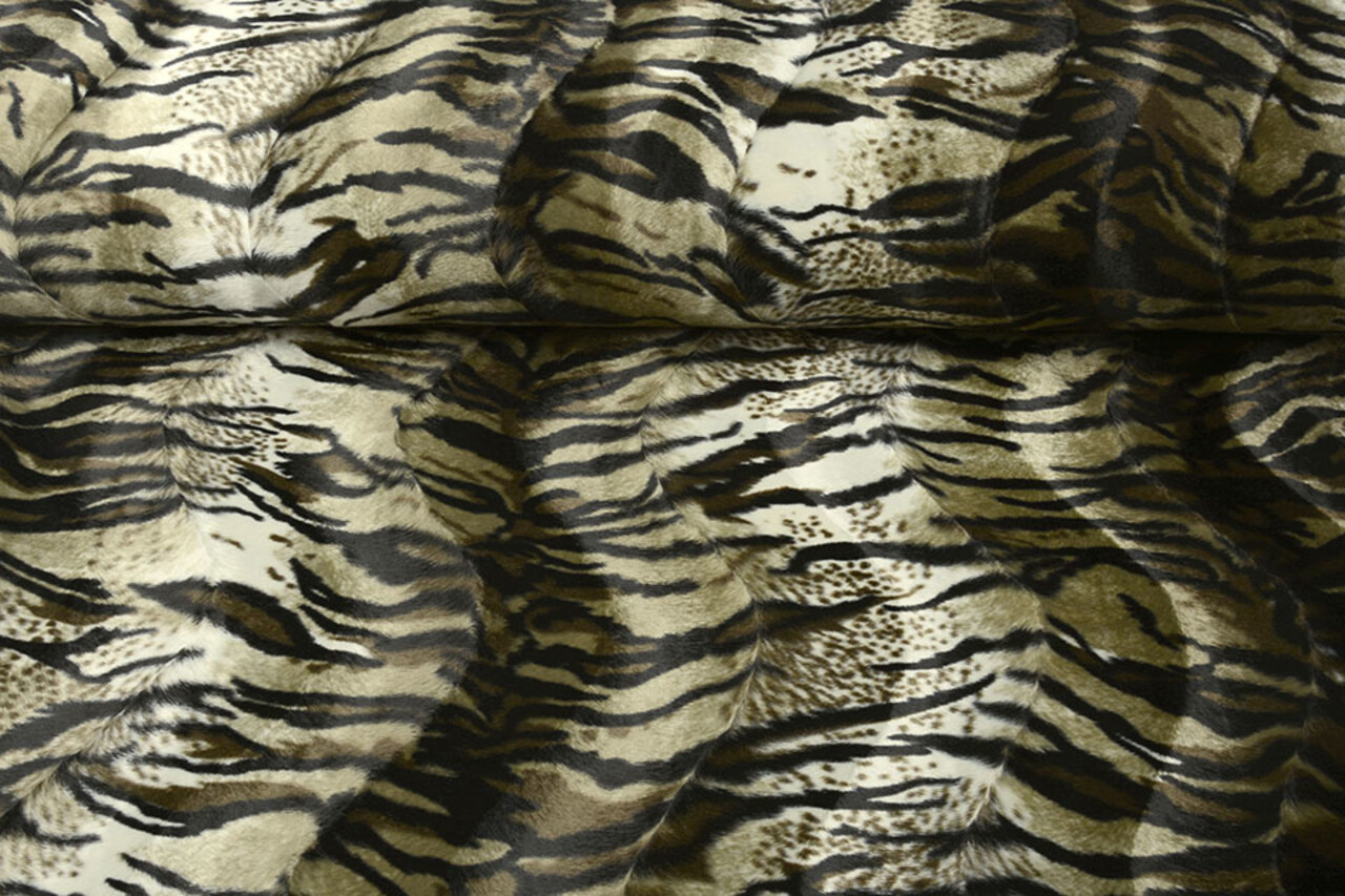 Velboa Tiger Bedruckt