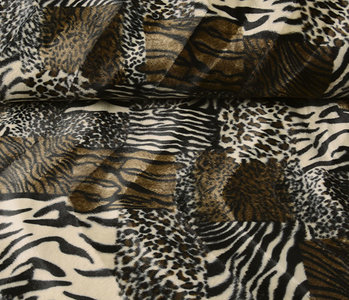 Velboa Patchwork Animalprint