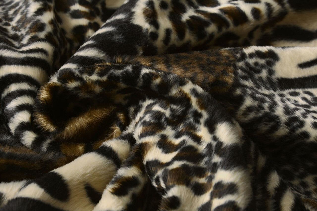 Velboa Patchwork Dierenprint