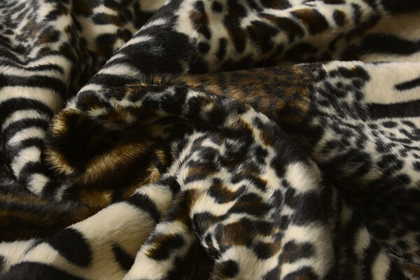 Velboa Patchwork Dierenprint