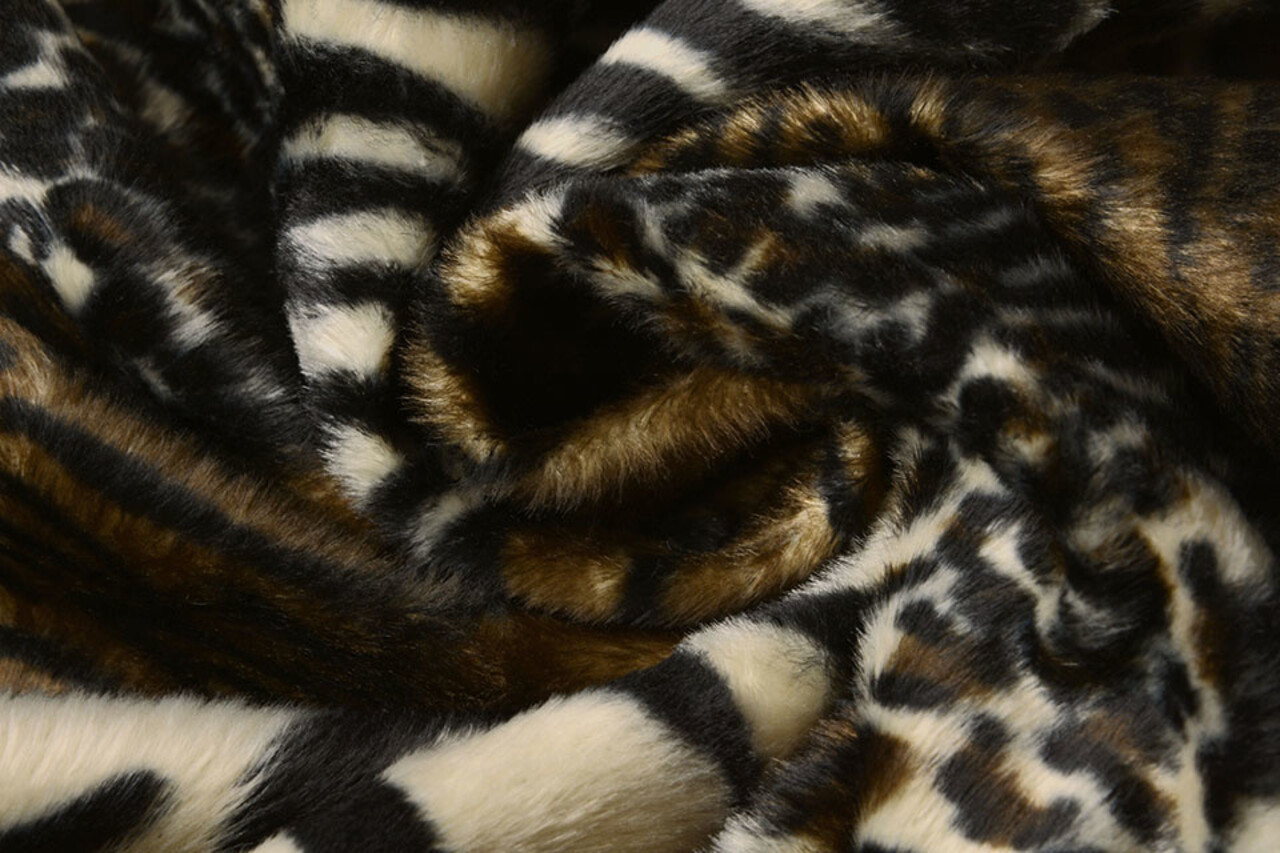 Velboa Patchwork Tierdruck