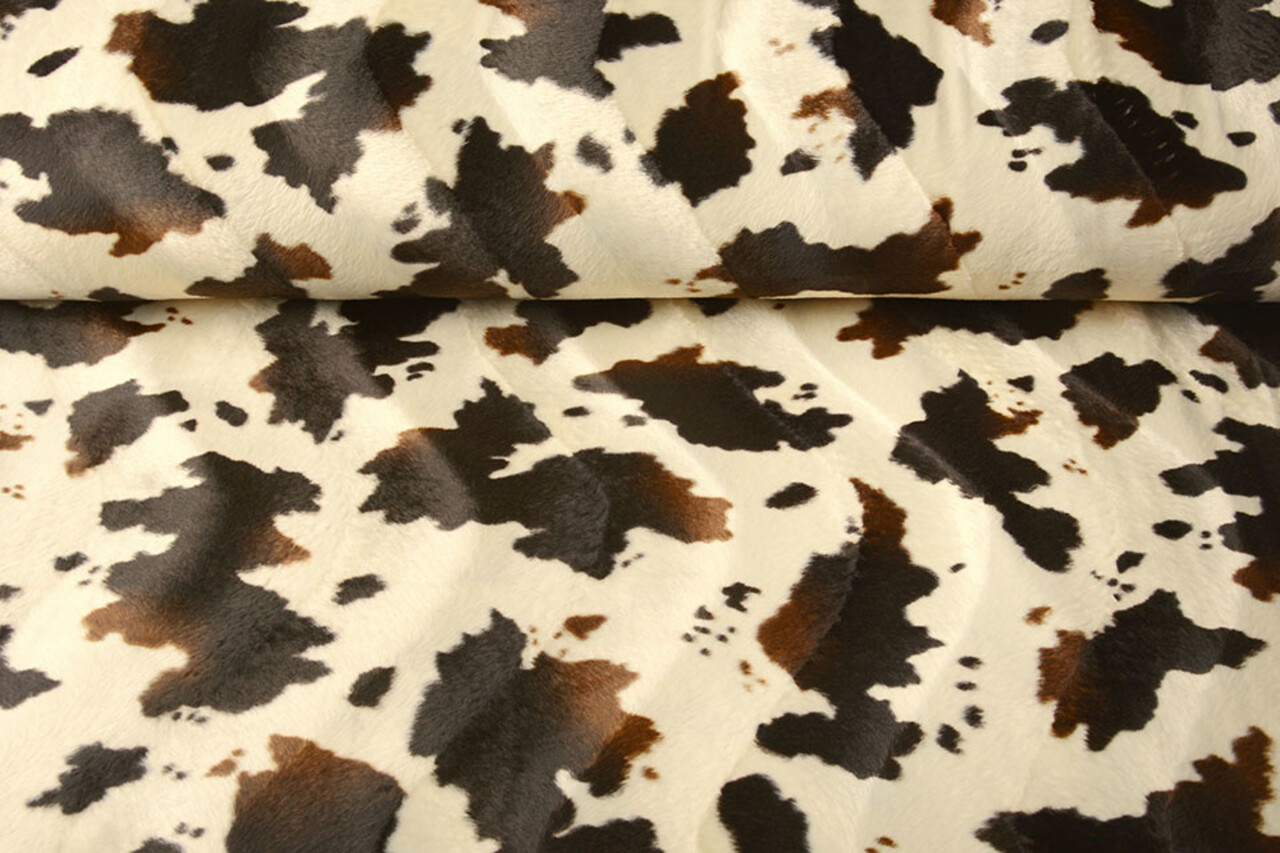 Velboa Koeienprint Marrone