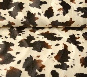 Velboa Koeienprint Bruin Velboa Koeienprint Bruin