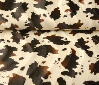 Velboa Cowprint Brown