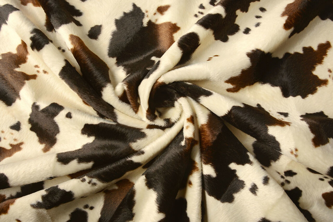 Velboa Koeienprint Bruin