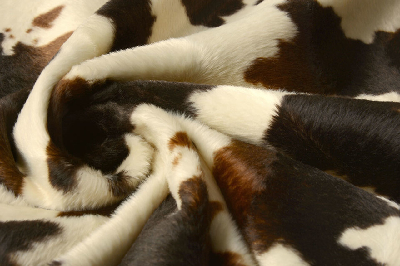 Velboa Koeienprint Bruin