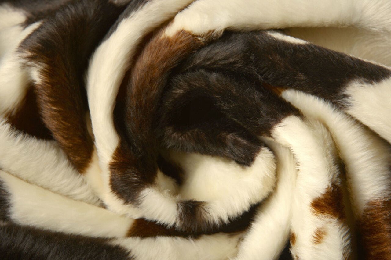 Velboa Cowprint Brown