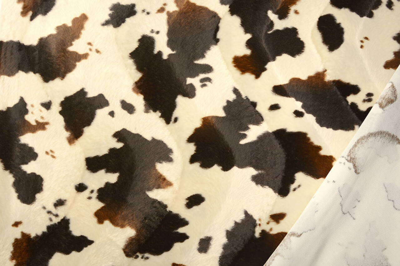 Velboa Koeienprint Bruin