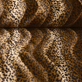 Velboa Oscuro Estampado de Leopardo Moca Marrón Velboa Oscuro Estampado de Leopardo Moca Marrón