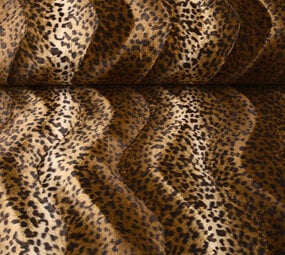 Velboa Dark Panterprint Mocha Brown