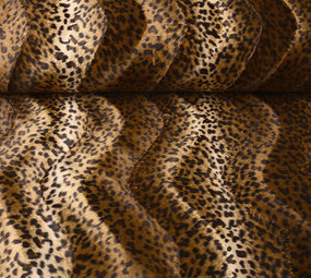 Velboa Oscuro Estampado de Leopardo Moca Marrón Velboa Oscuro Estampado de Leopardo Moca Marrón