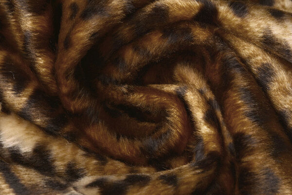 Velboa Donker Panterprint Mokka Bruin